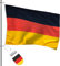 FBS Premium Deutschland Flagge - Wetterfeste Flagge Deutschland 90x60cm - Strapazierfähige Fahnen und Flaggen aus aller Welt - Deutschland Fahne aus Spun-Polyester 155g/m - Schiffsflaggentuch