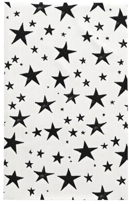 Mexpekil Geschirrtücher mit schwarzem Stern, Geschirrtücher für die Küche, schnell trocknend, super saugfähig, Küchentuch, 66 x 41 cm