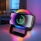 Bluetooth-Lautsprecher mit Nachtlicht und Wireless Charger, dimmbare Touch-Nachttischlampe mit 5 Lichtmodi, Musikbox und kabelloser Ladestation, Frauen und Männer