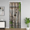 Homemissing Rideau de Porte de Grange en Bois 86x203cm Rideaux Interieur Ferme Rustique décoration en Bois Placard, Chalet Vintage Traitement de fenêtre Grain de Bois Rideaux