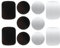 Bewudy 10 Self-Adhesive Metal Plates - Compatible with Magnetic Mounts, for Cars & Phones