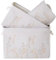 Aufbewahrungskorb 3-Pack, Stoff Aufbewahrungskorb für drei Größen, Blumenstickerei, zusammenklappbare Leinwand Aufbewahrungskörbe für die Organisation, Regal, Kindergarten, Haus, Schrank, mit Baumwoll
