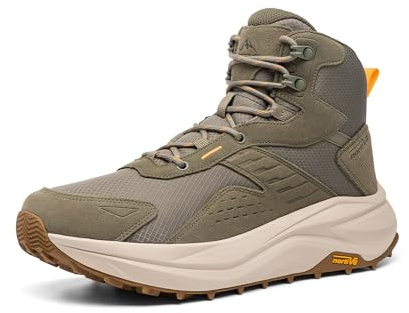 NORTIV 8 Herren Wanderschuhe mit breiter Zehenbox | Niedriger Abfall-Design Wasserdicht Langlebige Verarbeitung Bequem und rutschfest Herrenstiefel für Outdoor-Trekking Camping