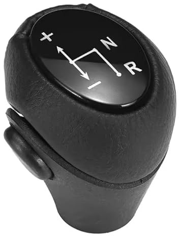 car passion Automatik-Schaltknauf komplett – Kompatibel mit Smart Fortwo 450/451 1998–2014 – Ersatzgriff für Schaltstange mit Linse Schwarz
