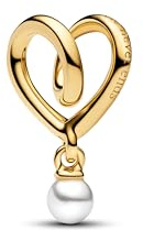 PANDORA Eingehülltes Herz Charm 764138C01 Charm Anhänger