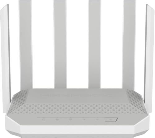Keenetic Hero 5G (KN-4110) Modem Router 5G Wi-Fi 6 Mesh AX3000 con 2 slot SIM, 1 porta 2,5G e smart switch 4 porte a 1Gb, porte USB 3.0 e 2.0 multifunzione