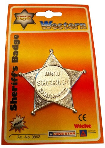 Sohni Wicke Sheriff Stern aus Metall