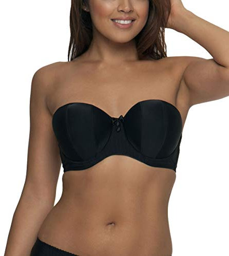 Curvy Kate Women's Luxe Strapless Multiway Everyday Bra, Black, 30DD