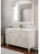 Bagno Italia Arredo Bagno 120cm mobile arte povera bianco decapè con specchio Mobili lavandino in ceramica I