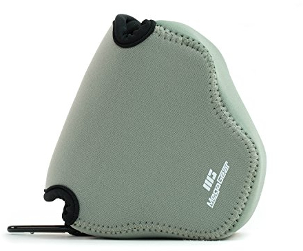 MegaGear MG507 ''Ultra Light'' Neoprene Camera Case Bag with Carabiner for Canon PowerShot SX540 HS, SX530 HS, Canon PowerShot SX420 IS, SX410 IS Digital Cameras (Grey)