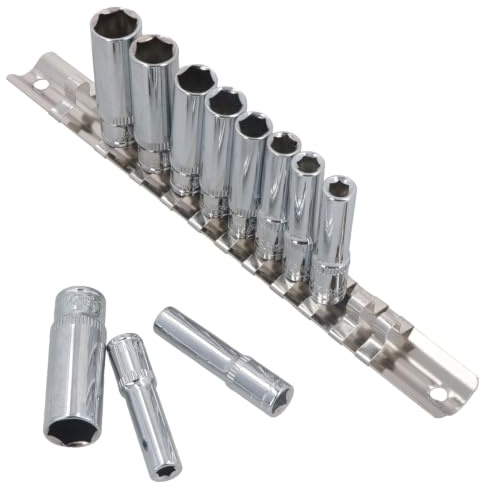 1/4 Drive Metric MM Double Deep Sockets 11pc 4mm - 13mm 6 Sided