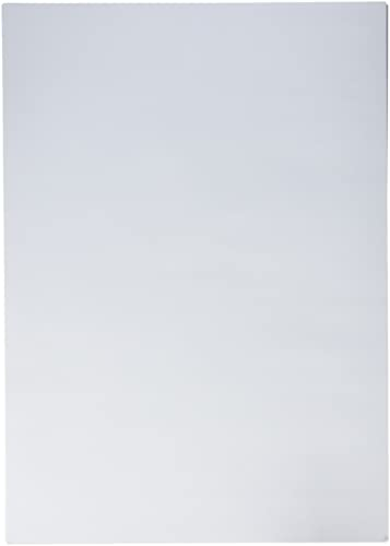 folia 6300 - Tonpapier weiß, DIN A3, 130 g/qm, 50 Blatt - zum Basteln und kreativen Gestalten von Karten, Fensterbildern und für Scrapbooking