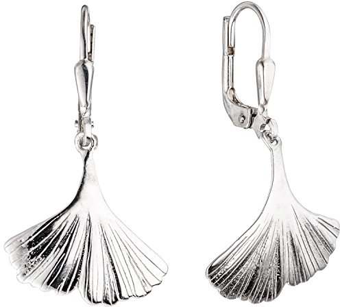 Jobo Damen-Ohrhänger Ginkgo Ginko aus 925 Sterling Silber