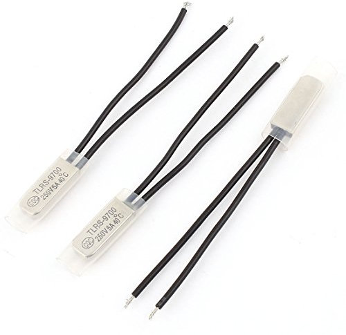 sourcing map 3 Pcs Conmutador TLRS-9700 40 Grados Normal Abierto Bimetal Termostato Temperatura