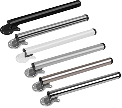 Gummiprodukt Tischbein klappbar Ø50mm Länge 710mm in 6 Farben Tischfuß (Chrom)