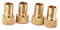 soccik Convertisseur Presta Schrader Adaptateur valve Vélo Capuchon Vélo Pompes Adaptateur connecteur Pompe à vélo valve Adaptateur Tool pour valves Schrader en laiton Lot de 4