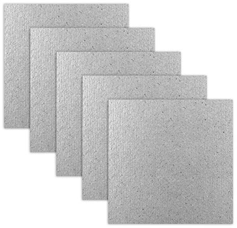 X-Mile 5 PZ Forno a Microonde Piastre di mica Piastre a Microonde Camera Magnetron Carte di Mica Resistente al Calore Isolamento largo Adattamento per forno a Microonde Protezione 13x13cm Grigio