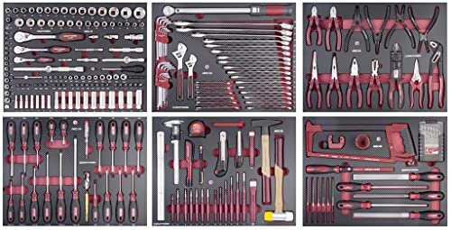 KRAFTWERK 105.515.000 Werkzeugkoffer für Mechaniker 280 Werkzeuge