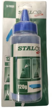 STALCO PREMIUM KREIDEPULVER 120g BLAU Schlagschnurpulver Schlagschnur Pulver