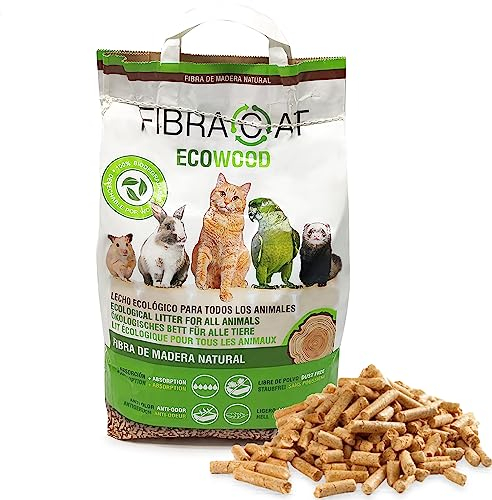 BPS 8L Lecho Higienico Virutas de Madera para Mascotas Serrín para Gato Animales Pequeños Hámster Conejo Loro Ardilla Erizo (Modelo 2) BPS-00103