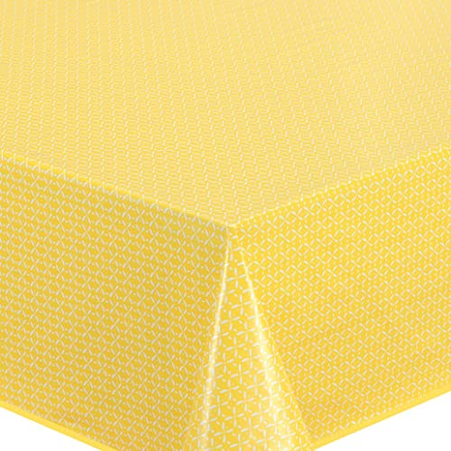 Home Direct Rectangular Oilcloth PVC Wipe Clean Tablecloth 140cm x 200cm 55x78 Yellow