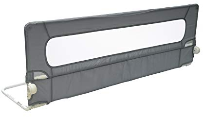Safetots Extra Breites Bettgitter Grau, 140cm breit x 50cm hoch, Bettschutzgitter für Kleinkinder zur Sicherheit, sicheres Kindergitter für Betten