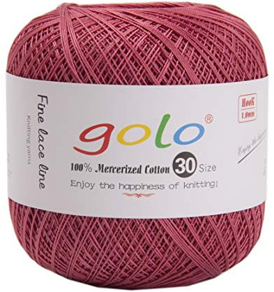 golo Häkelgarn Strickgarn Garn zum Häkeln für handgestricktes Häkelgarn Gewinde häkeln (Fleisch Pink)