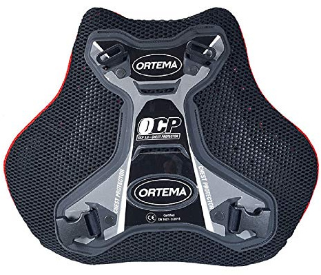 ORTEMA OCP 3.0 - (Gr.M schwarz) Chest Protector - Brustprotektor mit Gurtsystem - Schutzklasse EN 1621-3: 2018 Level 2 für Motocross/Endurosport/Downhill/MTB & mehr