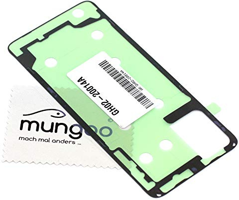 Klebefilm Akkudeckel für Samsung Galaxy A51 (A515F) mit mungoo Tuch | Akkudeckel-Kleber, Dichtung, selbstklebend, für Galaxy A51 (A515F), Adhesive, mit mungoo Tuch
