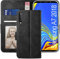 YATWIN Handyhülle Kompatibel mit Samsung Galaxy A7 2018 Hülle, Klapphülle Samsung A7 2018 Premium Leder Brieftasche Schutzhülle [Kartenfach] [Magnet] [Stand] Handytasche Case für Galaxy A7, Schwarz