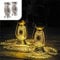 Gadgy Solar Orientalische Laterne, 2er-Pack, Solar-Laterne für den Außenbereich, wasserdichte LED-Lampe für Garten, Terrasse und Balkon, dekorative Hängelampen für warme Atmosphäre