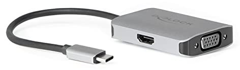 Delock USB Type-C™ Splitter (DP Alt Mode) > 1 x HDMI + 1 x VGA Out