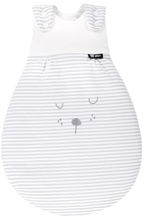 ALVI Baby-Mäxchen Außensack Schlafsack SET + Windel,Blaubär' | Ganzjahresschlafsack mitwachsend, atmungsaktiv & wattiert | ärmellos, 100% Baumwolle | TOG 2,5-3,0 | 60 °C waschbar, ÖKO-TEX geprüft