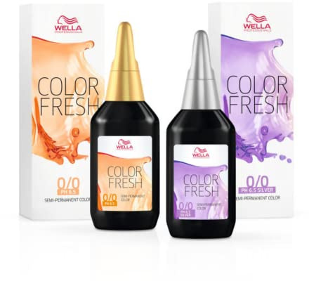 2 x Wella Color Fresh Hair Toner 75ml - 6/45 Dark Blonde/Red Red Violet