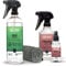 bio-chem CLEANTEC Autopflege Innenraum Set 4-teilig zur professionellen Autoreinigung und Pflege für alle Autos innen I Glasreiniger, Polsterreiniger und Cockpitreiniger + Premium Mikrofasertuch