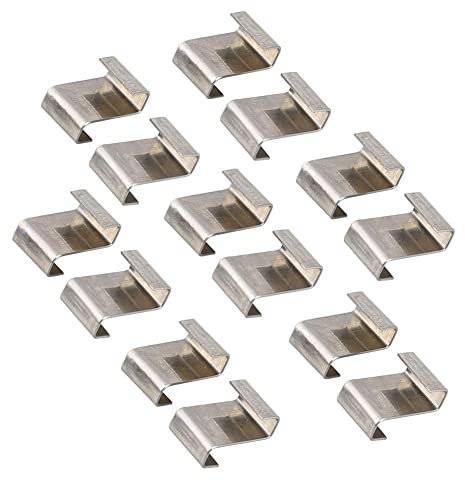 SPORTARC 50 clip per serra per vetro, in acciaio, clip per serra, per serra, per serra, vetro, clip a Z, per serra