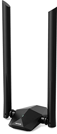Tenda U18a WiFi 6 WLAN Stick WLAN USB-Adapter(AX1800 Dualband 5GHz:1201 Mbit/s +2,4GHz: 574 Mbit/s) 2 * 5dBi Antennen, WPA3, USB 3.0, MU-MIMO, LED, unterstützt Windows 10/11, für PC/Laptop/Desktop
