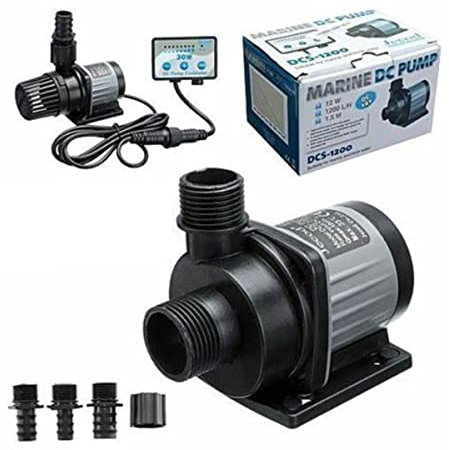 Submersible Sump Pump Aquarium Fish Tank Remote Adjustable Sump Return Water Pump Inverter Submersible Transfer Pump (Color : DCS1200)