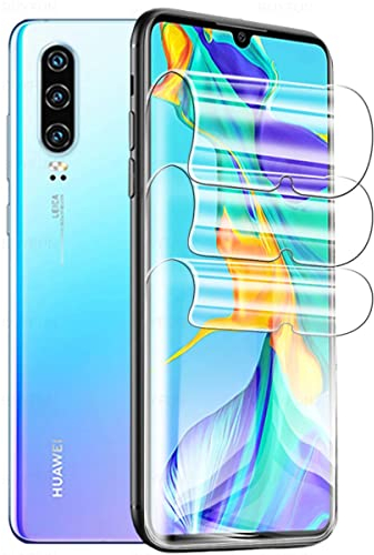 Stejnhge Pellicola in Idrogel Protettiva per Huawei P30, 【2 Pezzi】 Trasparente Morbido TPU Protezioni per Lo Schermo (Non Vetro Temperato)