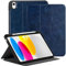 Zinibri für iPad 10. Generation Hülle 10,9 Zoll 2022 2023 A2696 A2757 A2777 mit Stifthalter Pencil Halter,PU Leder Schutzhülle Multi Winkel Stand Dünn Case Hülle Kompatibel mit iPad 10,Blau