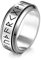 Dochais Schmuck Ring Herren Damen Schwarz, Freundschaftsringe Partnerringe, Wikinger Stil Kann Gedreht Werden, Ring Pärchen Größe 54 bis 70 (Sliber, 24)