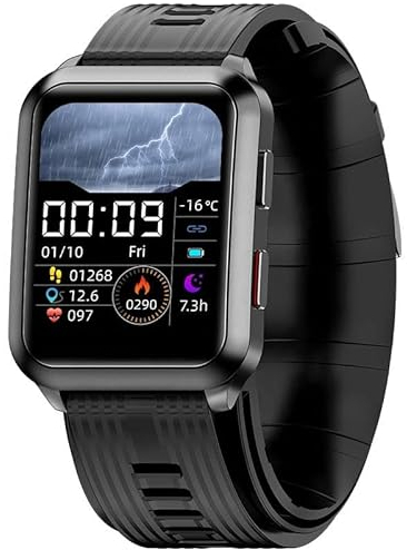 Smart Watch with Blood Pressure Monitor, black