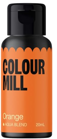 Colour Mill Aqua Blend Food Colouring Orange: Colorant Alimentaire Liquide Base d'Eau - 20 ml