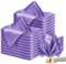Aormenzy 50 Stück Lavendel-Satin-Servietten, 30,5 x 30,5 cm, seidige Servietten, Party-Tuchservietten, quadratische Satin-Servietten, Esstisch-Servietten, weiche Stoffservietten für Hochzeit, Bankett,