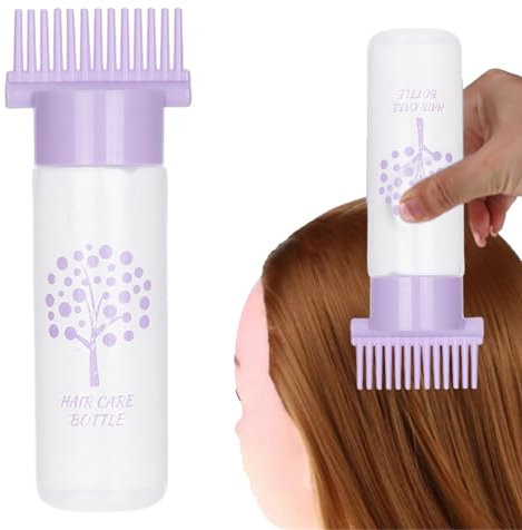 PHASZ Hair Oil Applicator - 180ml Hair Bottle Comb - Root Bottle Applicator for Hair Dye, Water, Liquid, Oil, Hair Coloring Products, Hair Oil Bottle