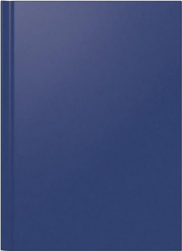 BRUNNEN Buchkalender Modell 781 (2025), 2 Seiten = 1 Woche, A4, 144 Seiten, Balacron-Einband, blau