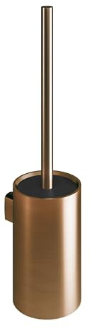 COSMIC Architect Sp Toilettenbürste mit Kreisförmigem und Minimalistischem Design. Wandhalterung für WC. Badezimmerzubehör Hergestellt aus Metall in Gebürsteter Kupferfarbe