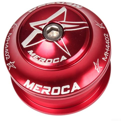 Set di cuscinetti per sterzo forcella bici affidabile, diametro interno 44 mm, tubo forcella 28 6 mm (rosso)