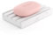 WORHE Nature White marble stom Soap Dish Holder, Suitable for Face soap on Bathroom Holder, Sponge Dish with Self-Draining Design, Shower, Kitchen, Sink decor WH044