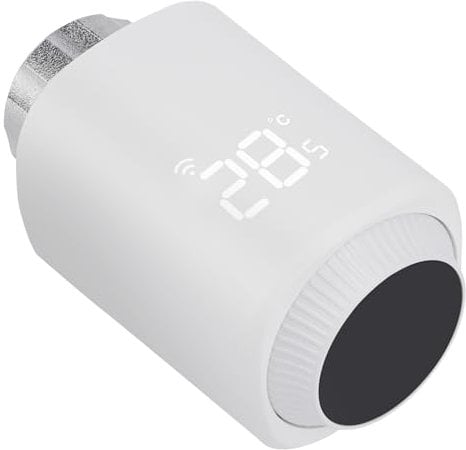 Wengart Smart Radiator Thermostat TRV-01,M30x1.5 Programmable TRV for Multi-Room Temperature Control,Works with Google Assistant and Alexa,Tuya Zigbee Hub Required